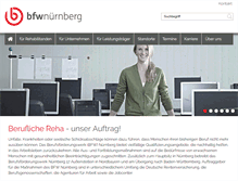 Tablet Screenshot of bfw-nuernberg.de